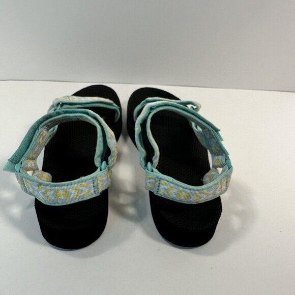 Teva Womens Sandals Size 8 Blue Yellow Strappy Sport Walking Shoe 1090969 - Picture 3 of 7